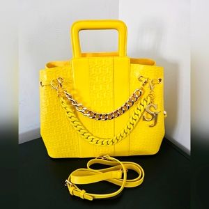 Leather Lori tote bag yellow